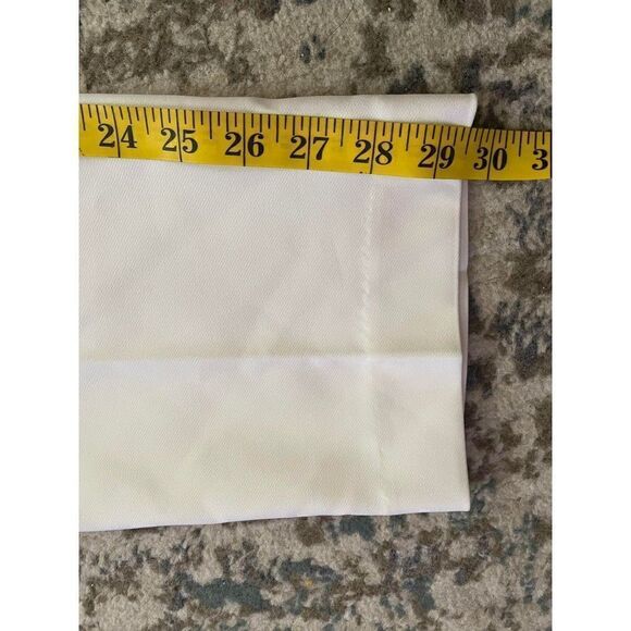 Anne Klein AK  Womens 4 Straight Leg Pant White Cropped - Picture 6 of 9